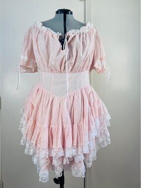 Peachy Keen pink Shipwreck by Selkie - size XXL - One of a kind